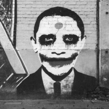 The joker Graffiti @Doel (2014)